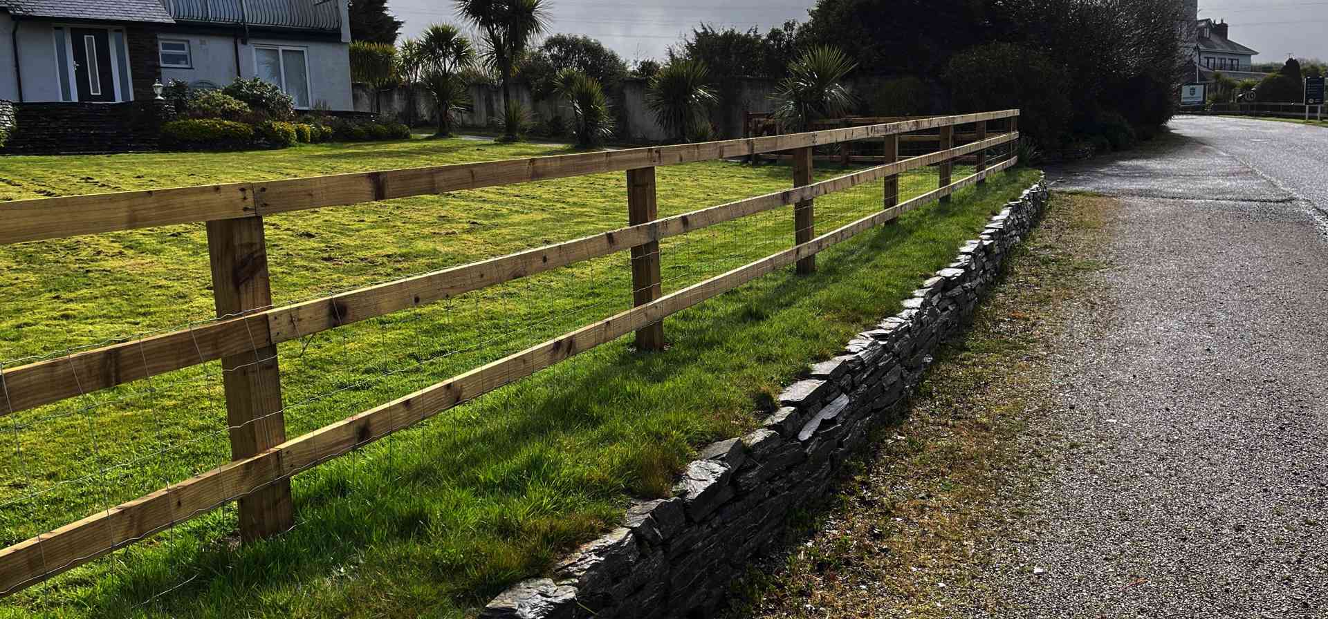 Header wooden post and rail fencing camelford cornwall - Copy
